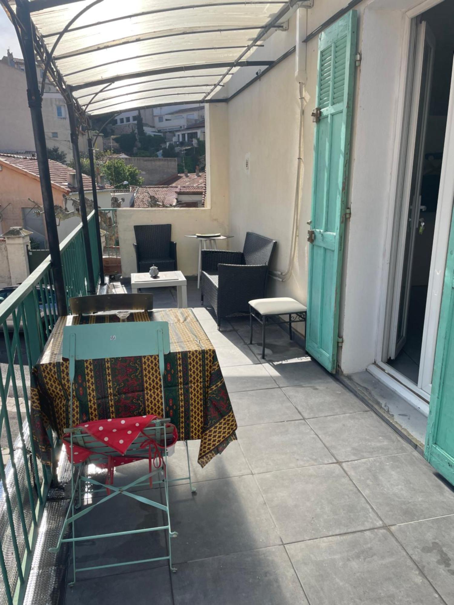 Stud Terras Ville Corniche 2 Pers Stat Gratuit Rue Modif Suivt Possib Et Accord Exclusif Μασσαλία Εξωτερικό φωτογραφία
